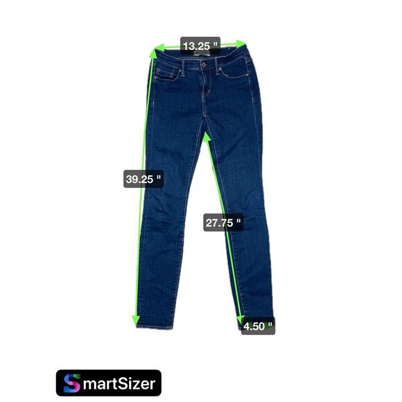 MADEWELL SKINNY JEANS WOMENS 25X32 BLUE - Picture 9 of 9